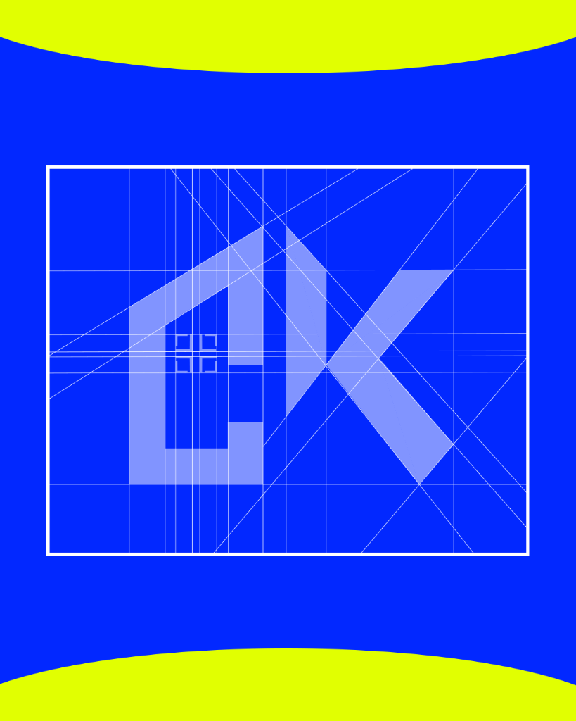 Konstruksi Geometri dan Grid Logo Cariin Kos